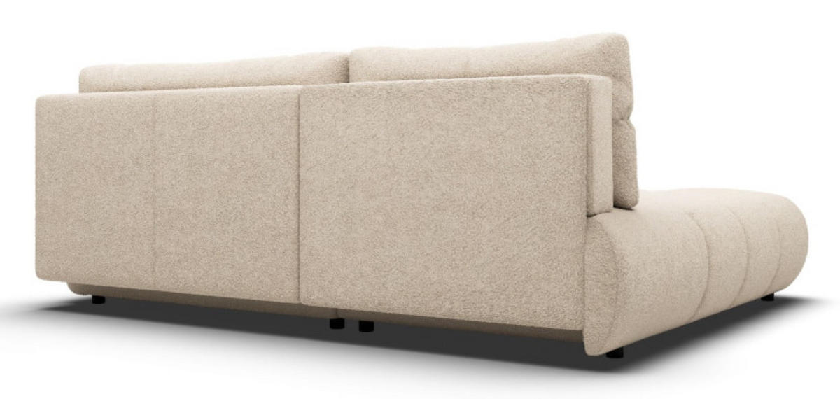 ECKSOFA Beige MILA Ausziehbar Ohne Armlehnen Links - Beige, Textil (230/177cm) - Sepro Meble