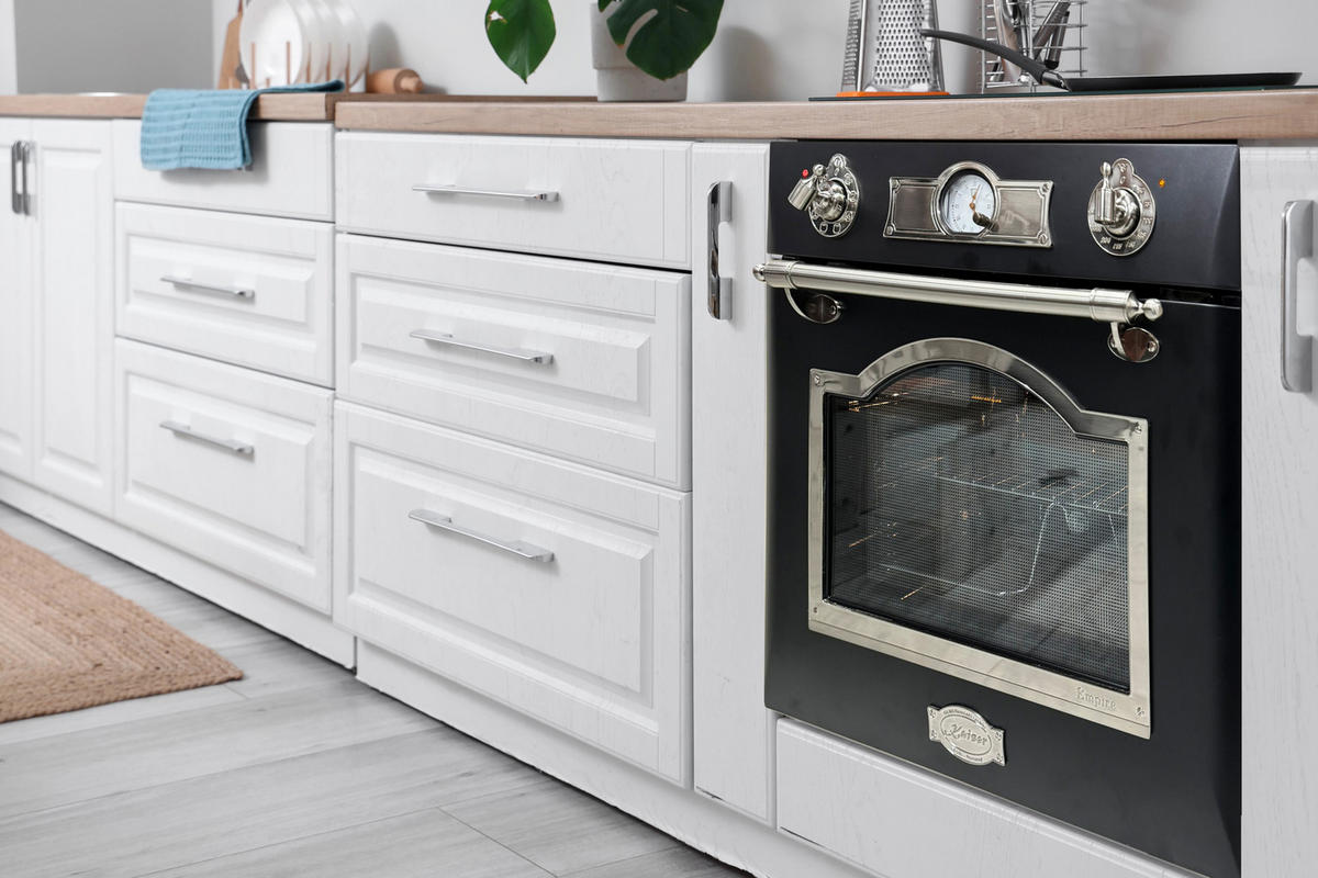 BACKOFEN-SET Elektro Backofen 60 cm EH 6355 Em Sil+KCT 6195 Iem Induktionskochfeld 60 cm - Schwarz, Metall (59.4/59.4/56.6cm) - Kaiser Küchengeräte