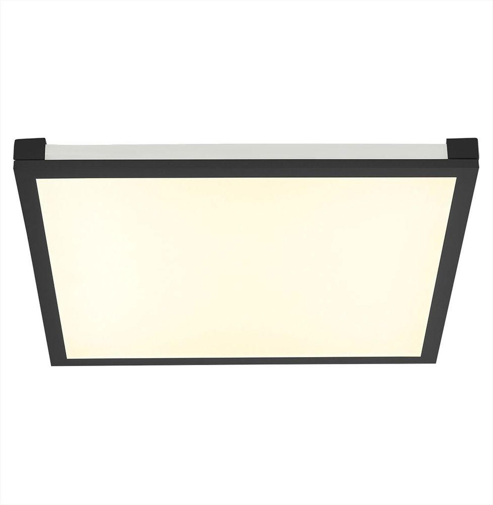 LED DECKENLEUCHTE Aufbau Schwarz Matt - Schwarz, Kunststoff (45/45/7.1cm)