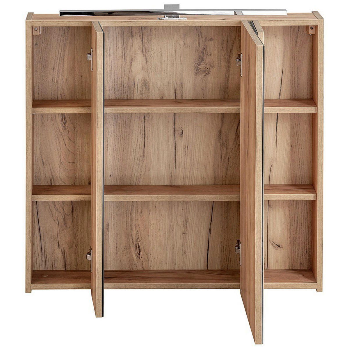 BADMÖBEL-SET 2-TLG. Toskana-56 - Weiß, Holzwerkstoff (80/200/46cm) - Lomado