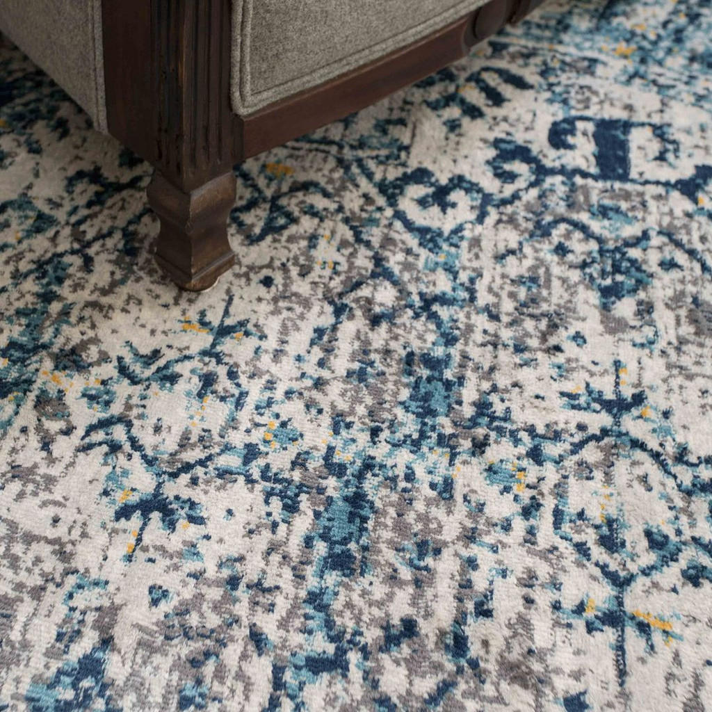 Thumbnail - Kukoon Rugs Vintage-Teppich, Dunkelblau, Textil, Vintage, Rund, 120x120 cm, Teppiche & Böden, Teppiche, Vintage-Teppiche