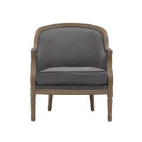 SESSEL mit gerader Rückenlehne - 1 Person - Stoff - Grau - - Grau, Textil (72/89.5/78cm) - Vente-Unique