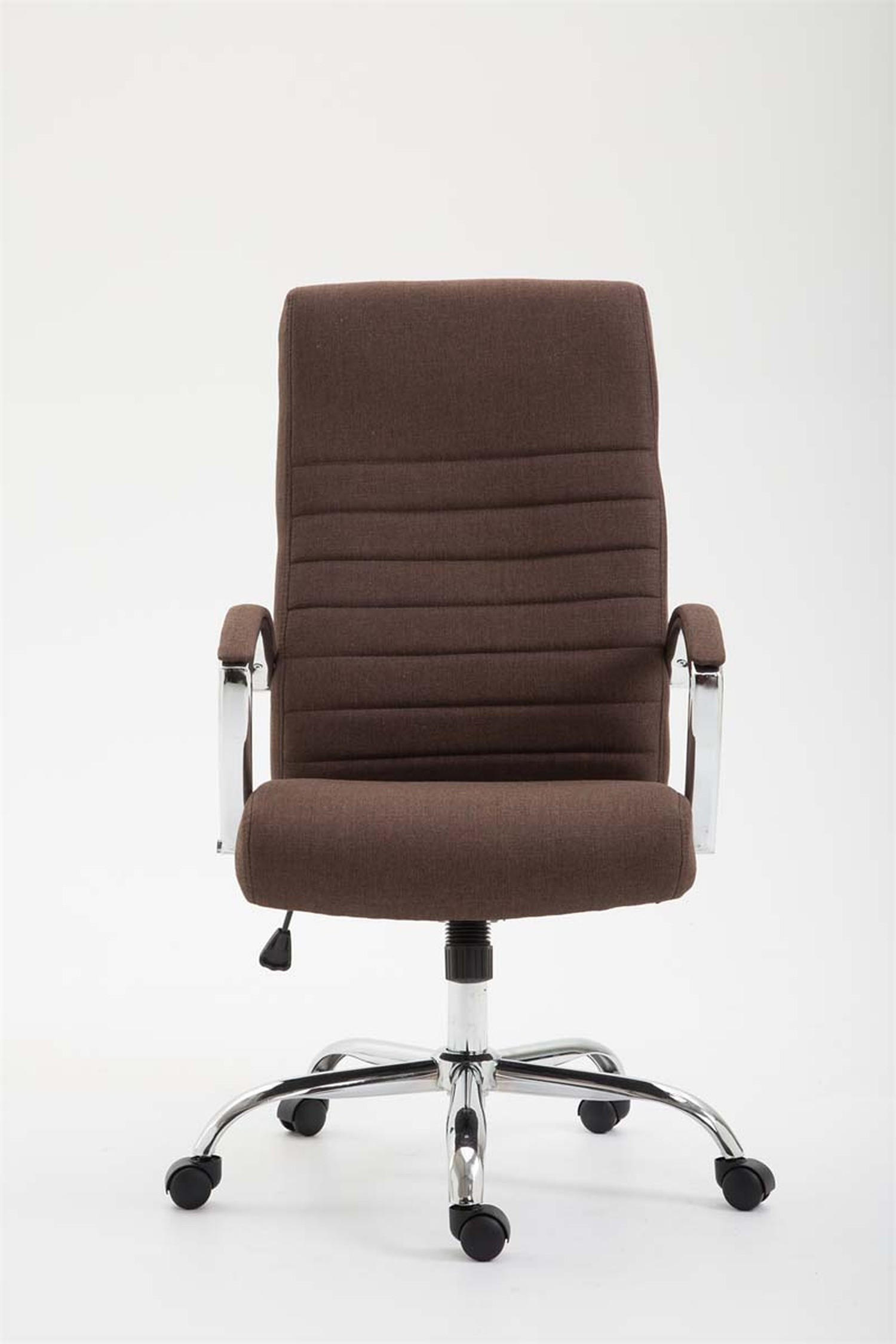 BÜROSTUHL Vallon, Stoff Braun - Braun, Textil/Metall (60/118/68cm) - TPFLiving