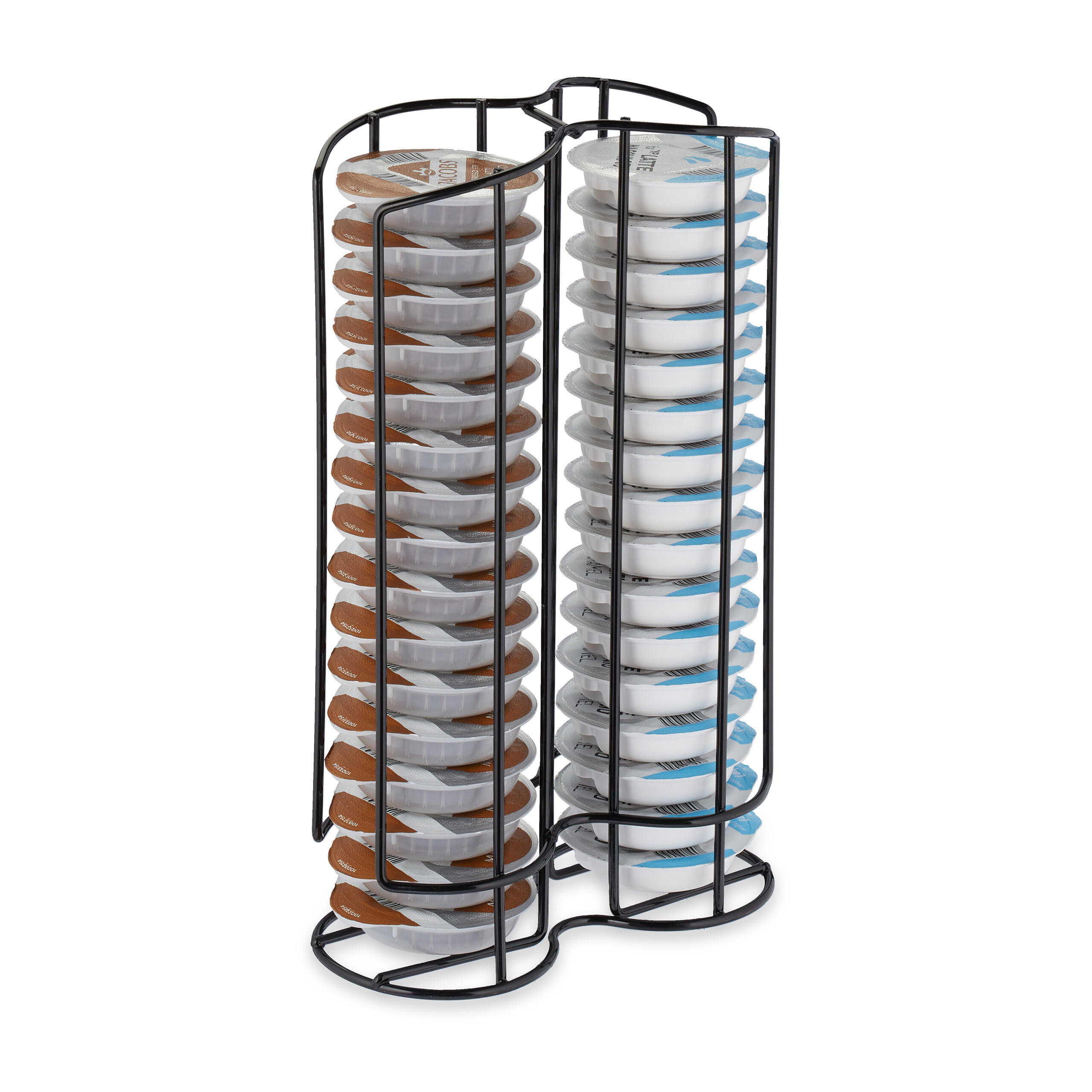SUPORT CAPSULE Negru metal 32 capsule compatibil Tassimo