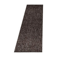 TEPPICH Kurzflor Unifarben Polypropylen saugroboter Wohnzimmer Braun Läufer 80x250 - Braun, Textil (80/250cm) - KADIMA DESIGN