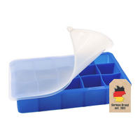 EISWÜRFELFORM - Blau, Kunststoff (11/3.5/18cm) - Intirilife
