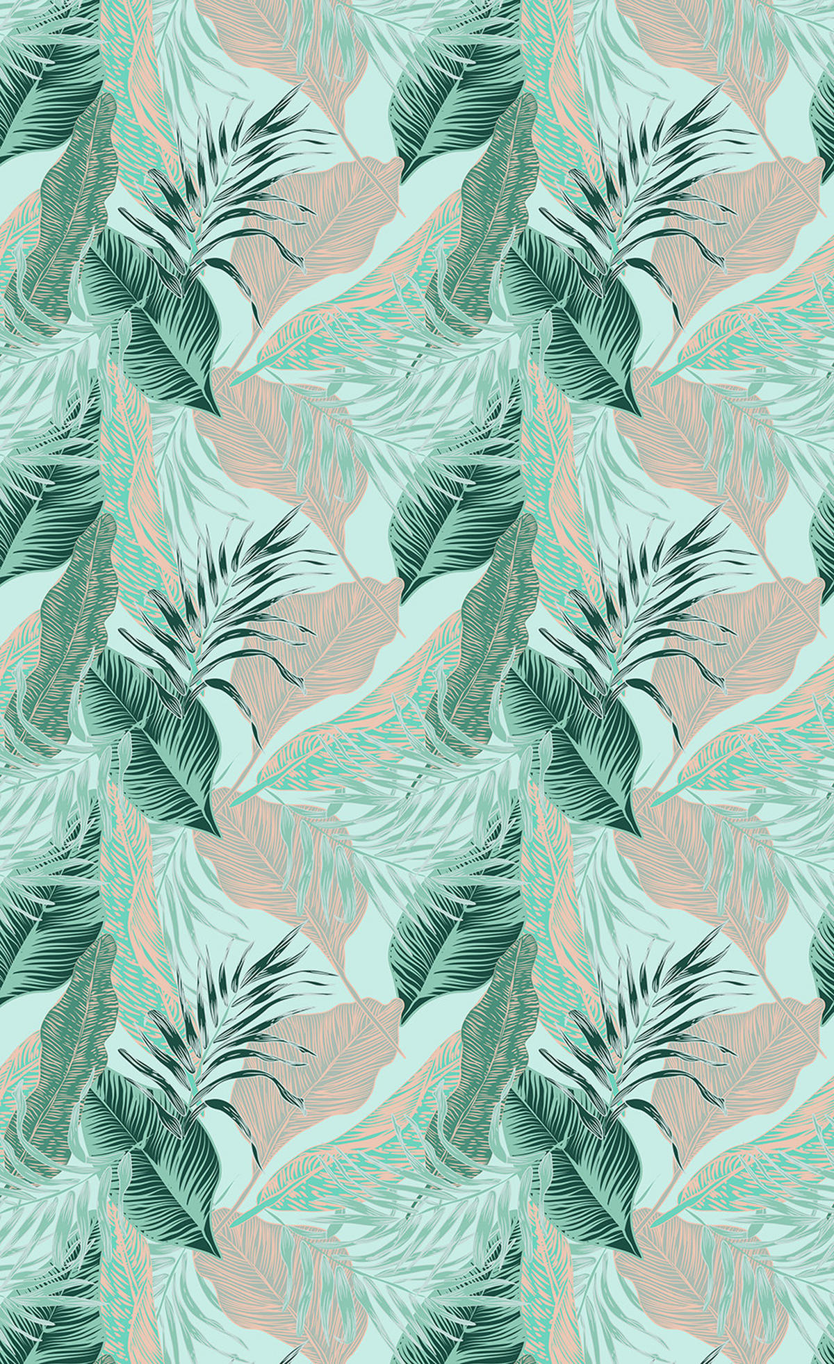 VERDUNKELUNGSROLLO 110x180 cm Tropische Blätter - Blau, Textil (110/180cm) - TULUP