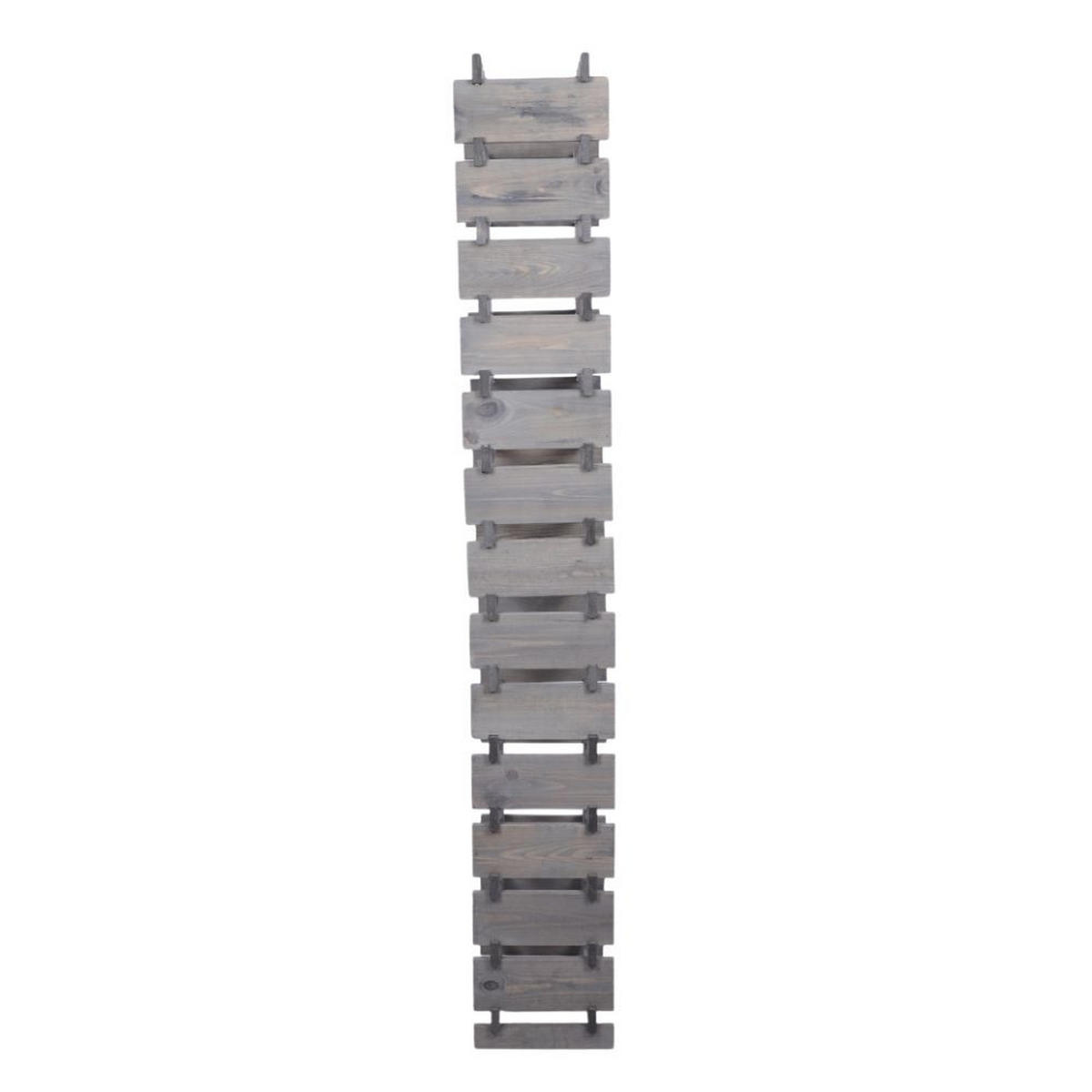 WEINREGAL VINOTECA FLEX PRO HxBxT 191x46x28cm 56 Flaschen auf 14 Ebenen Grau - Grau, Holz (46/191/28cm) - PROREGAL