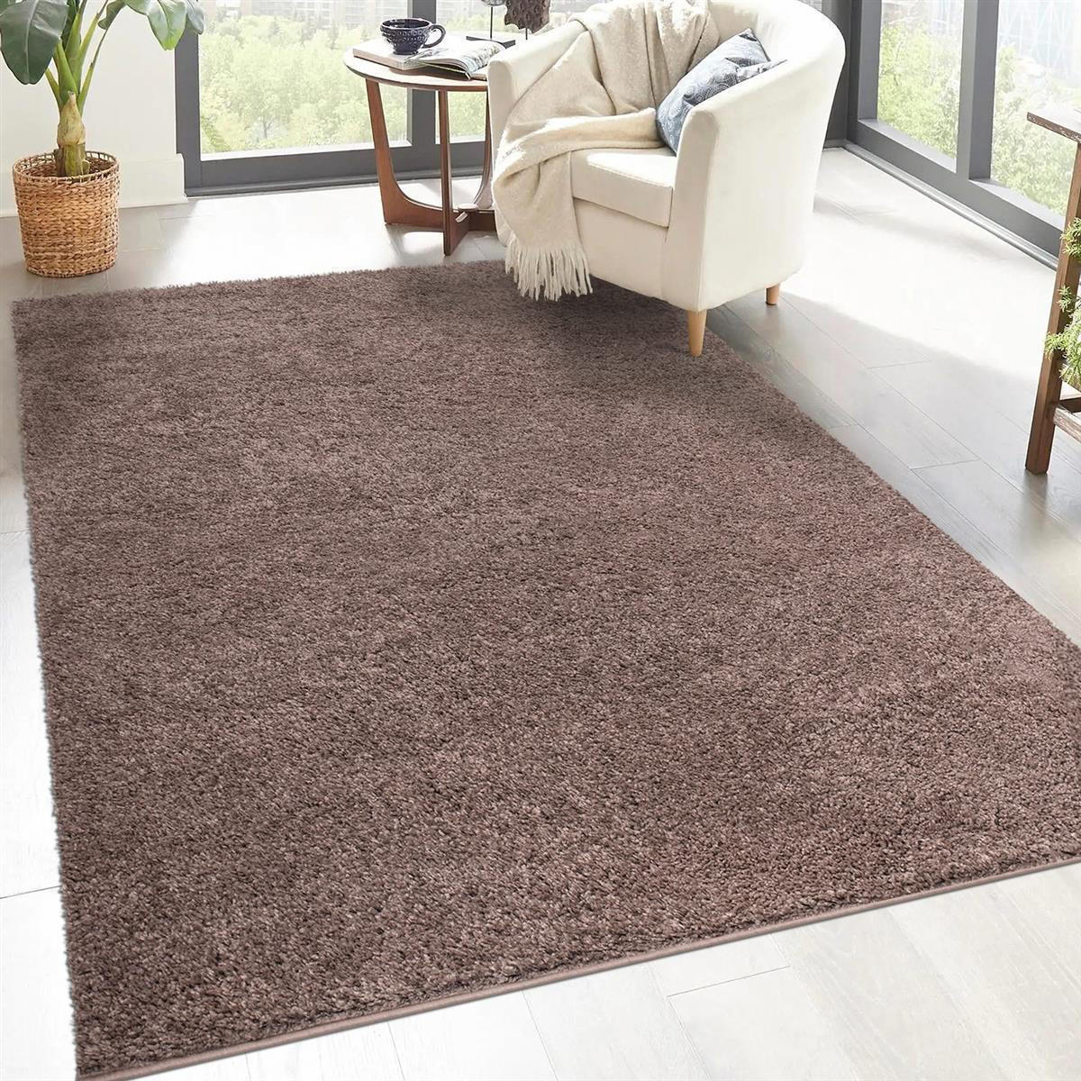 HOCHFLOR-TEPPICH City Shaggy 500 Braun 200x290 cm - Braun, Textil (200/290cm) - carpet city