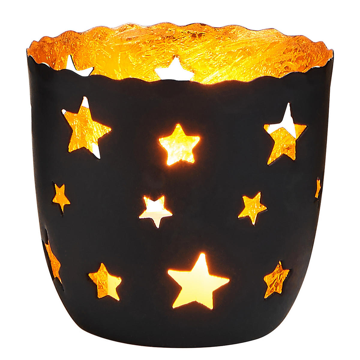 TEELICHTHALTER (6er Set) Delight - Schwarz, Metall (7cm) - Butlers