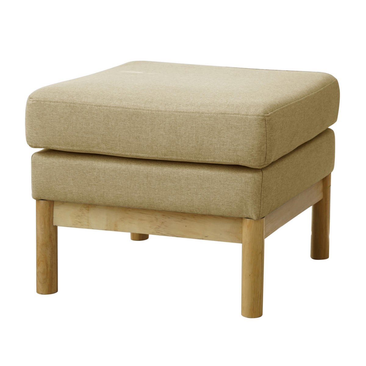 HOCKER HOLLY Beige/Natur - Beige, Textil (56/44/56cm) - SVITA