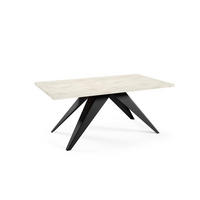 ESSTISCH VENTO Weiß, Schwarz 80x240x76 cm - Schwarz/Weiß, Holzwerkstoff (240/80/76cm) - FURNLUX