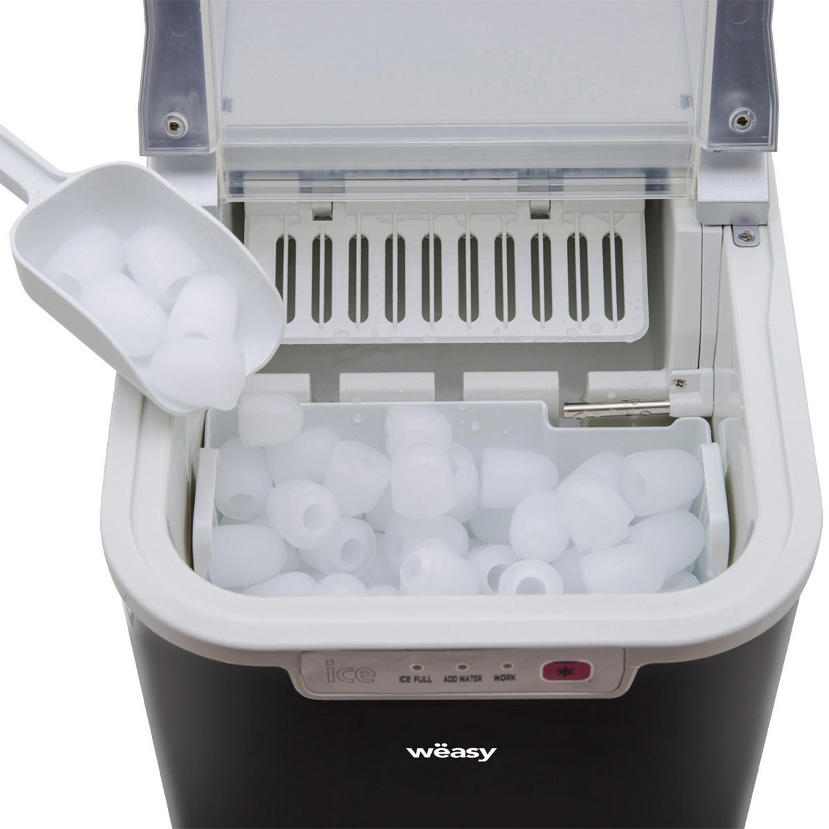 WËASY KW12 Eiswürfelmaschine - Schwarz, Kunststoff (31.5/32/22.5cm) - Weasy