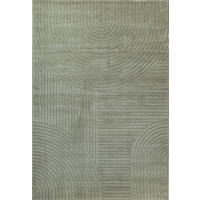 KURZFLORTEPPICH Geometrisch CETINA Polypropylen - Grün, Textil (240/340cm) - KADIMA DESIGN