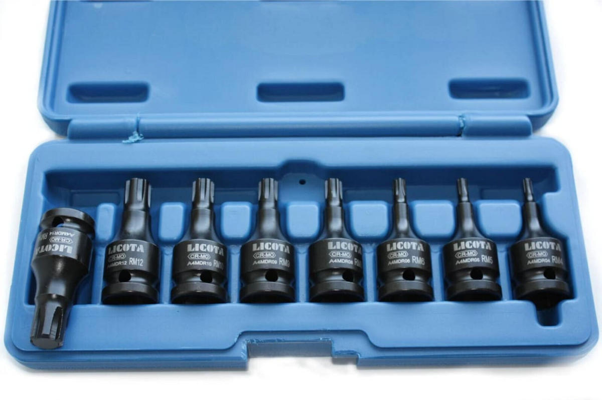 NUSSSET, 8-teilig, Cr-Mo, 1/2 Zoll - Chromfarben, Metall (30/7.8/7.8cm) - BONI-SHOP