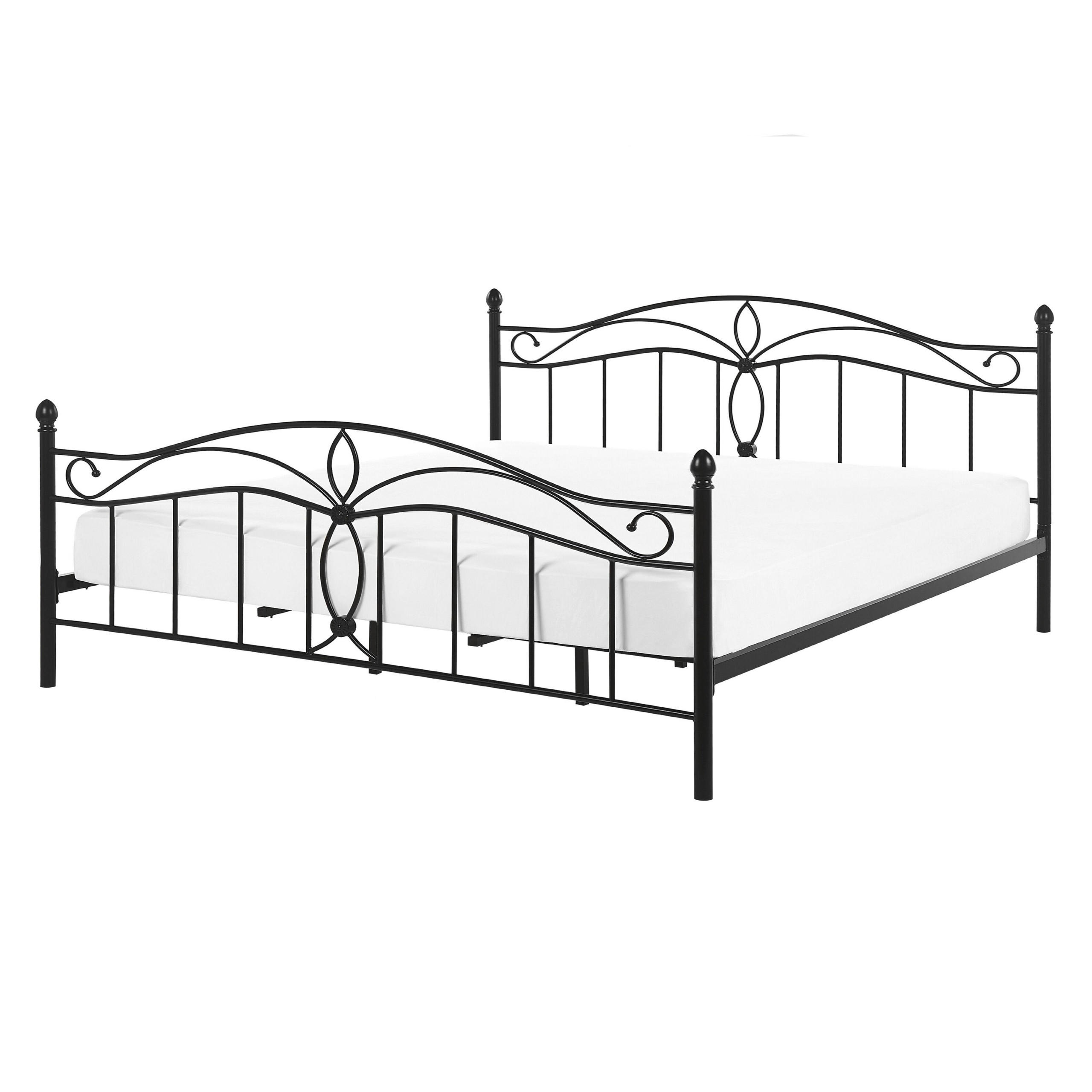 METALLBETT 140/200cm Schwarz Antlia - Schwarz, Metall (140/200cm) - Beliani