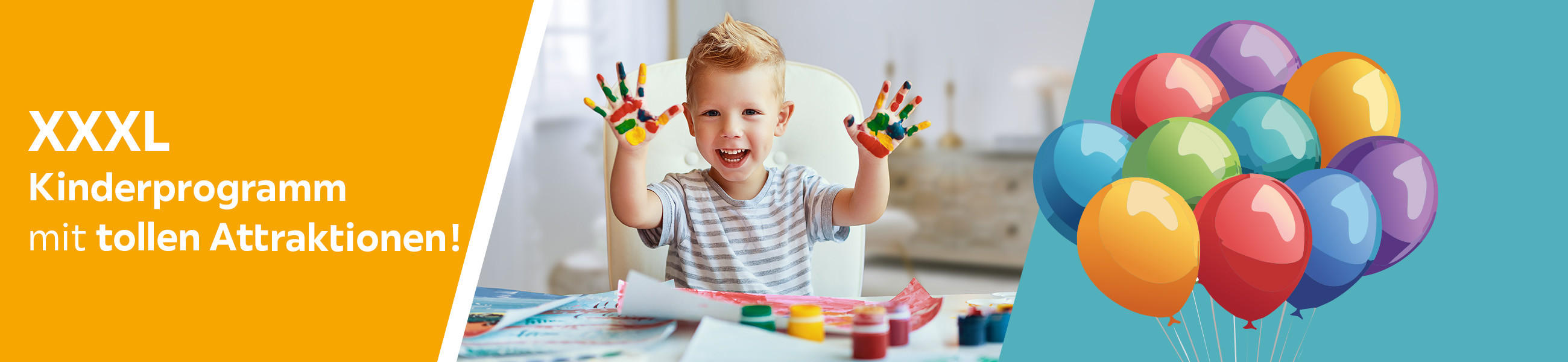 XXXL Kinderprogramm mit tollen Attraktionen!