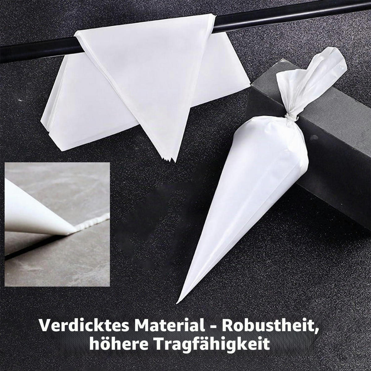 MÖRTELBEUTEL 20 Stück 465 x 450 x 285 mm - Weiß, Kunststoff (45/28.5/46.5cm)