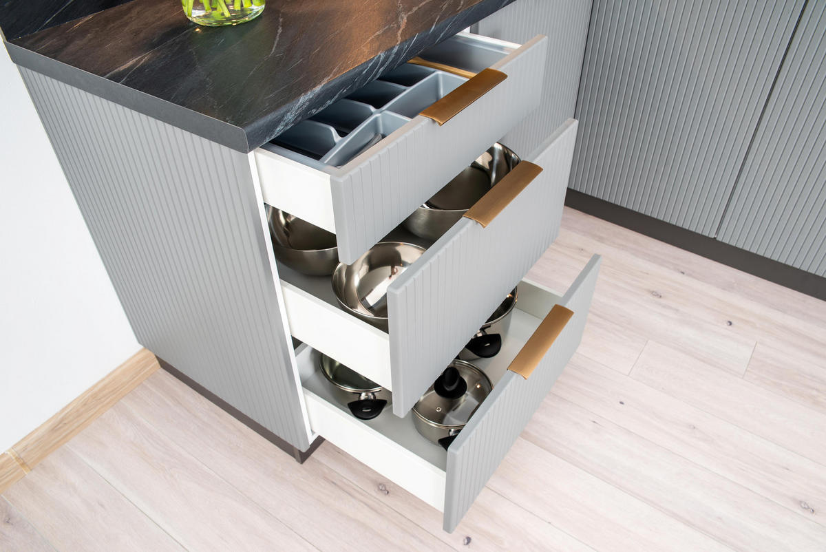 APOTHEKERSCHRANK - D15CARGO ( S2100/1 ) - KATE - Elegante Stauraum Idee - Grau, Holz/Metall (15/82/52.4cm) - ROYAL24_MARKT