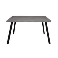 ESSTISCH rechteckig Ediva 1 200 x 100 x 75 Esszimmertisch Schwarz/Graphit - Grau, Metall (200/100/75cm) - 58aufmkessel