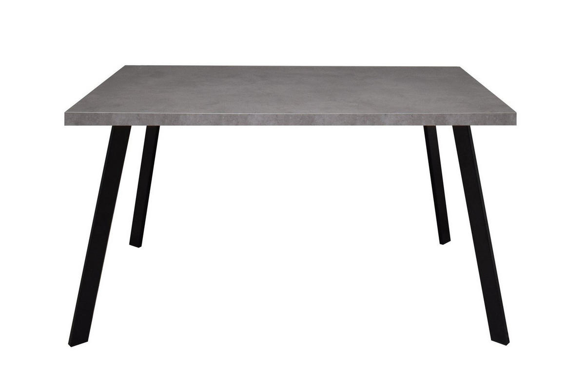 ESSTISCH rechteckig Ediva 1 200 x 100 x 75 Esszimmertisch Schwarz/Graphit - Grau, Metall (200/100/75cm) - 58aufmkessel