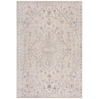 TEPPICH waschbar Medallion Muster, Orientalisch, Wohnzimmer schmutzabweisend Beige Rechteckig 152x230 - Beige, Textil (152/230cm) - KADIMA DESIGN