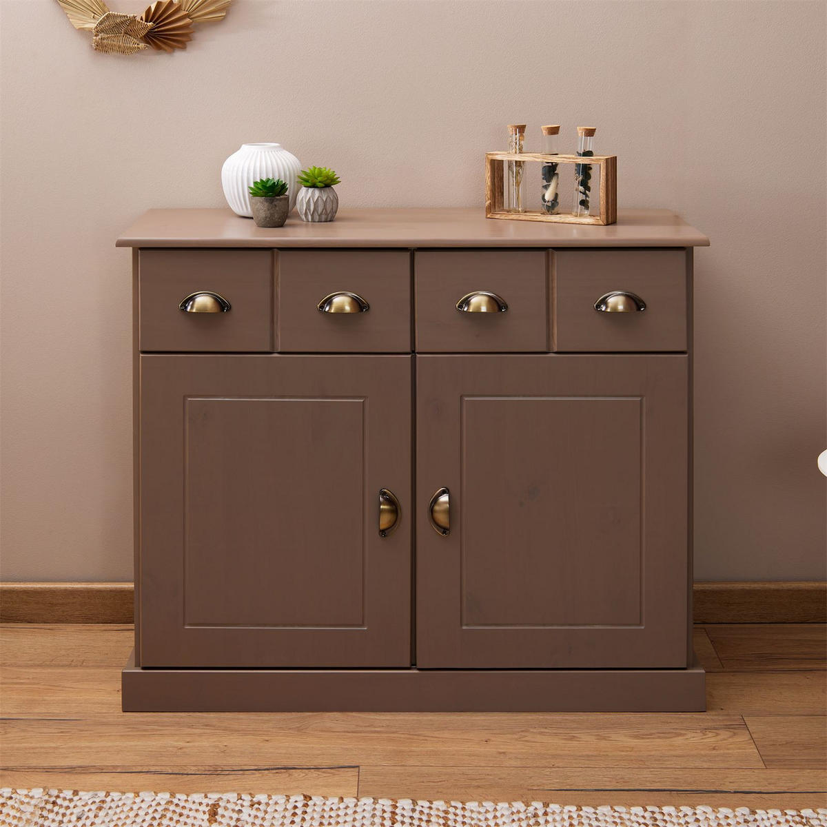 KOMMODE PARIS - Taupe, Holz (91/78/39cm) - IDIMEX