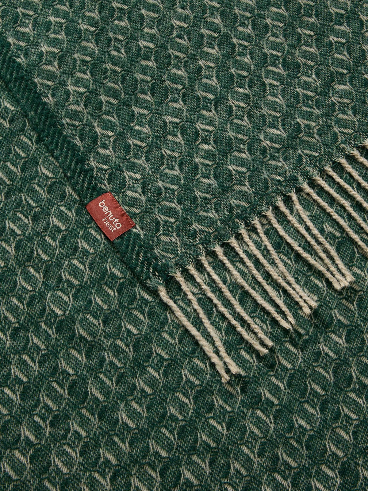 DECKE Liana Grün 130/180 cm - Grün, Textil (130/180cm) - benuta
