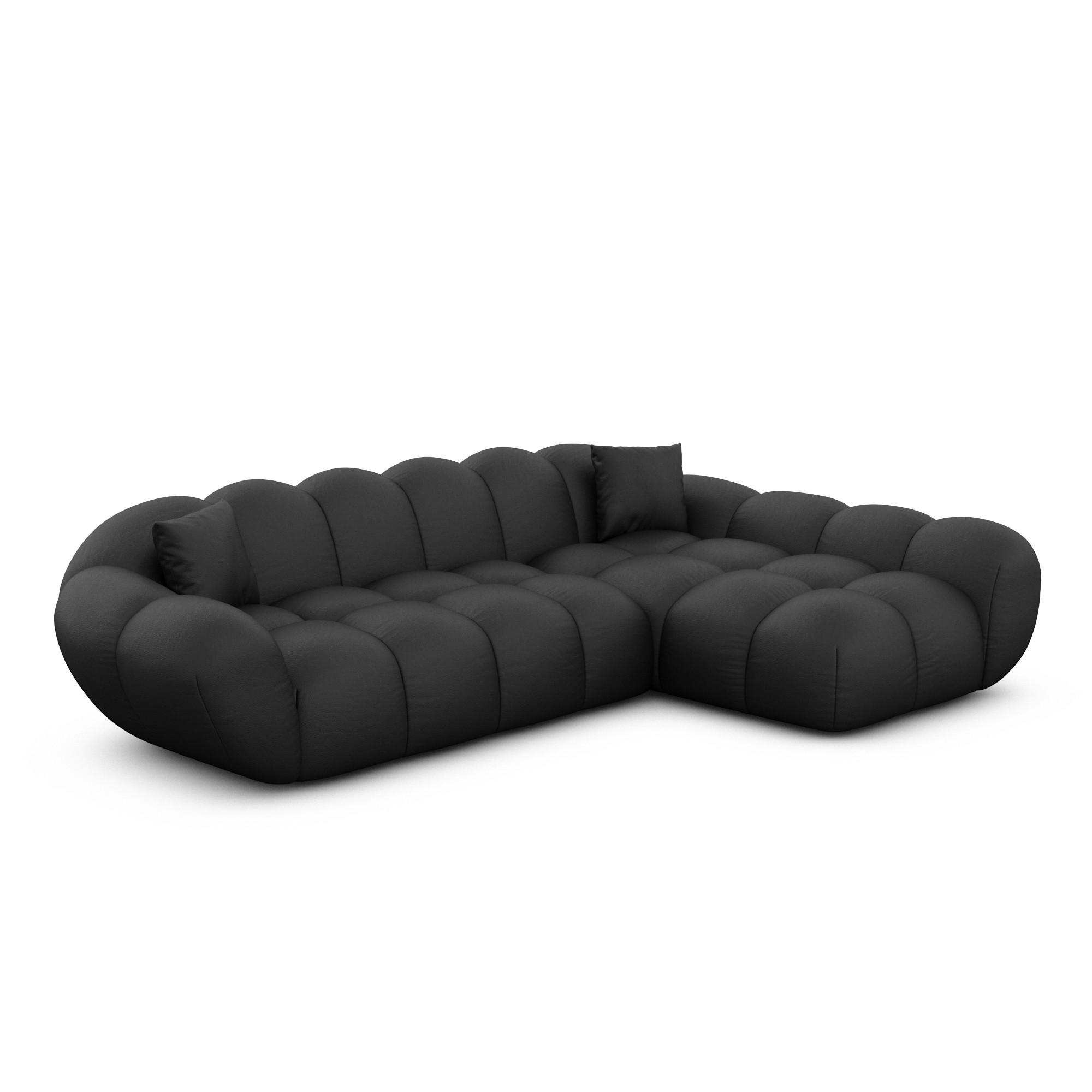 Varoyal Ecksofa Schwarz 265x160 cm