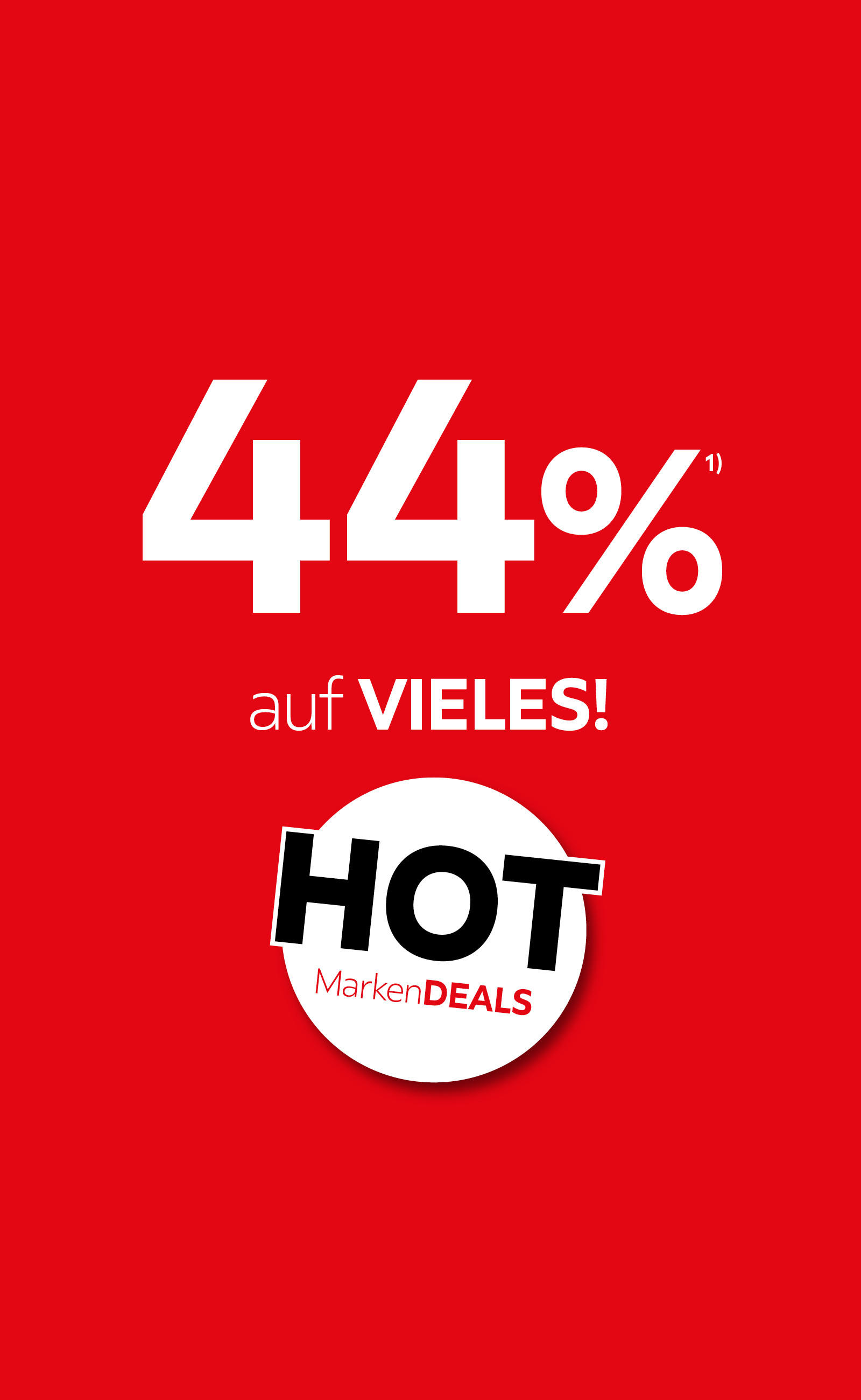 44% auf vieles