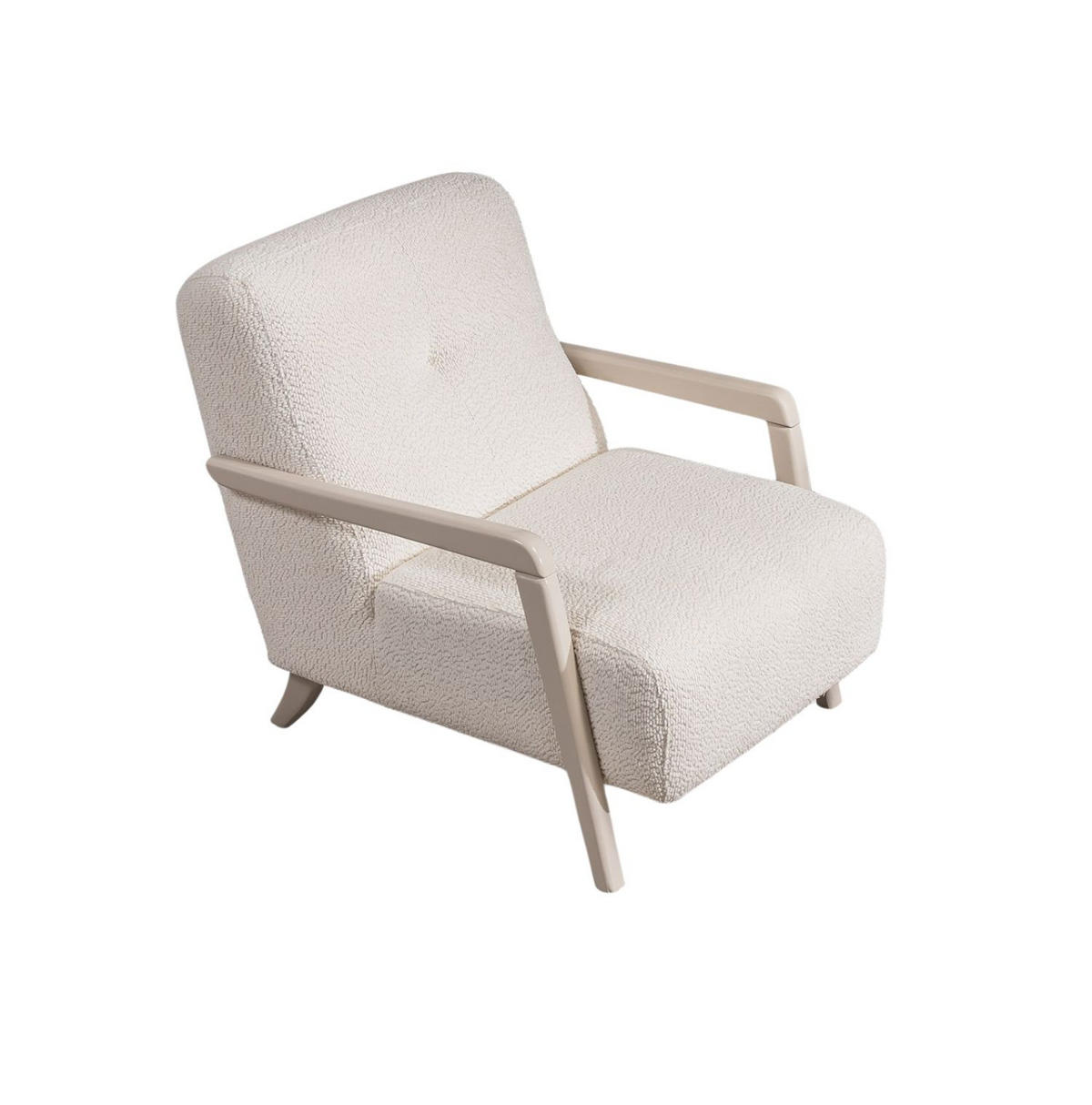 SITZGARNITUR Bully Creme Stellvariante:2+2+1 - Creme, Holz/Textil (190/85/100cm) - Villa Möbel