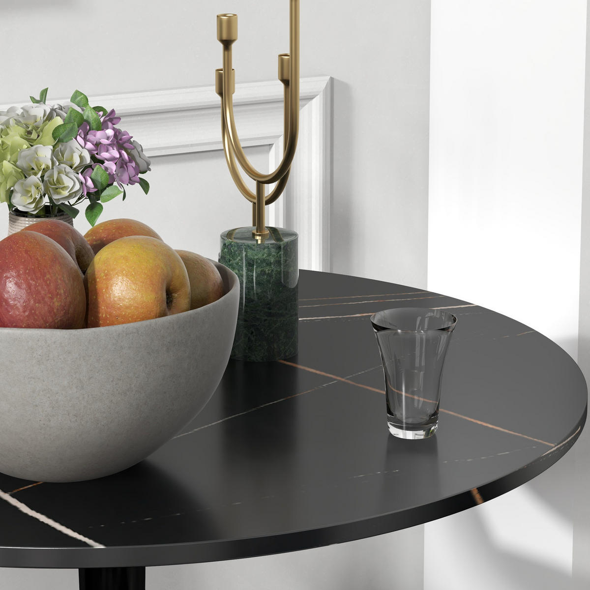 ESSTISCH Schwarz 70.0/70.0/74.0 - Schwarz, Holzwerkstoff (70/70/74cm)