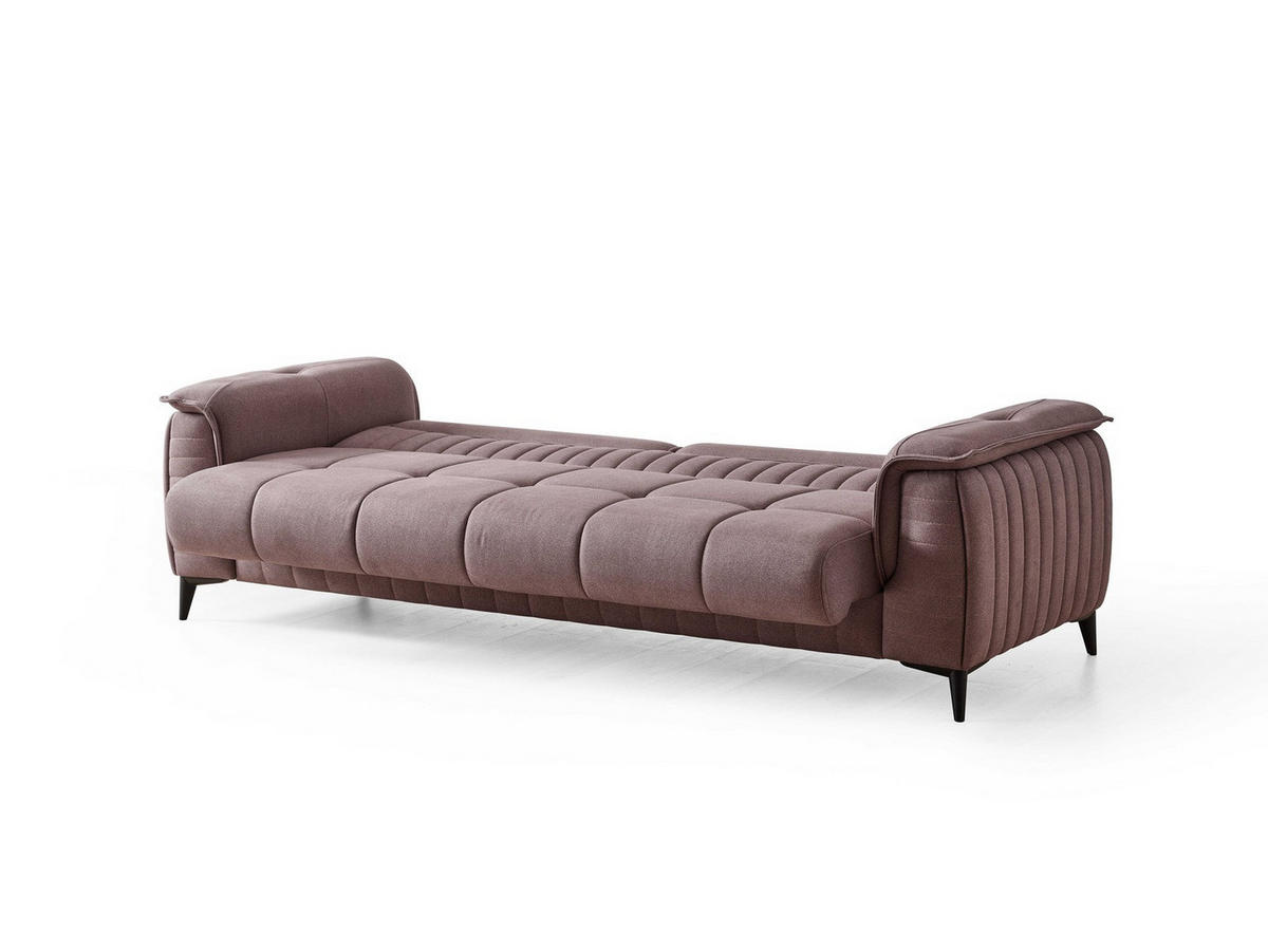 SITZGARNITUR Regina, Braun Stellvariante 2+2+1 - Braun, Holzwerkstoff/Kunststoff (178/85/95cm)