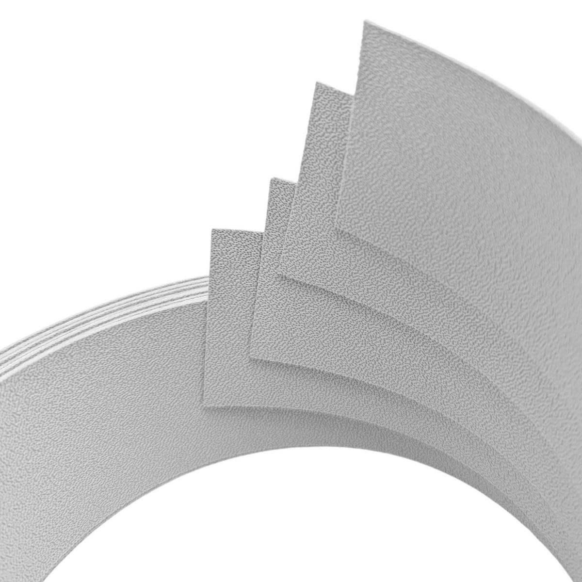 SICHTSCHUTZSTREIFEN Premium Viertel Set Lichtgrau 2,55m - Hellgrau, Kunststoff (255/4.7cm) - ZAUN|ZU