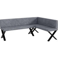 ECKBANK ERIC_X - Grau, Textil (142/196cm) - Meblini