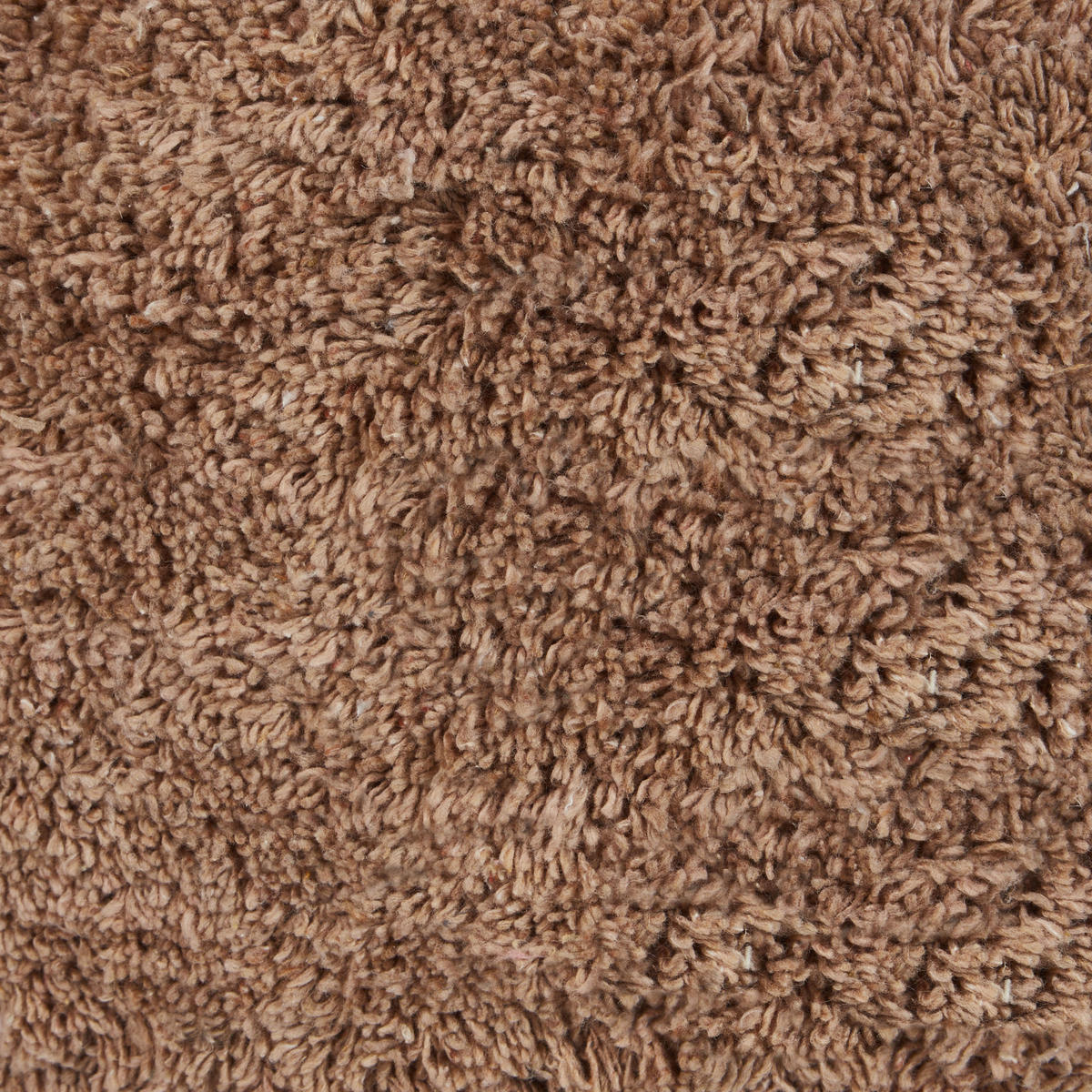 POUF Baumwolle Braun Kandhkot - Braun, Kunststoff (50/35/50cm) - Beliani