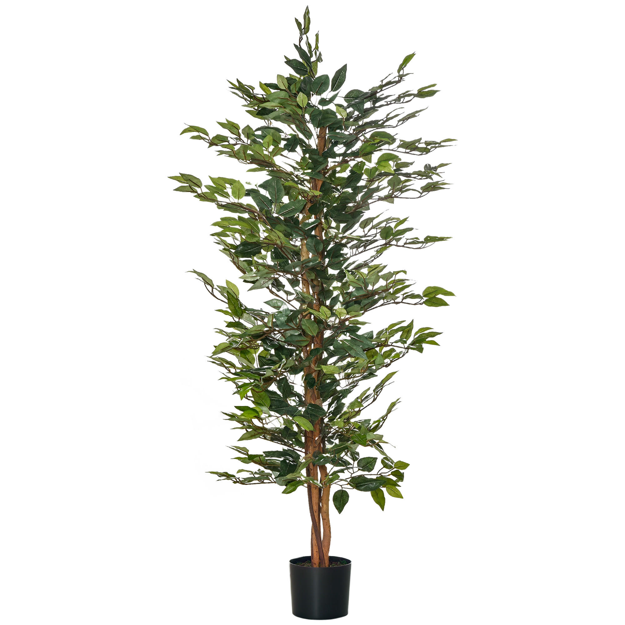 KUNSTPFLANZE DE-08594 150 cm im Topf Grün - Grün, Kunststoff (150cm) - ComfortXL