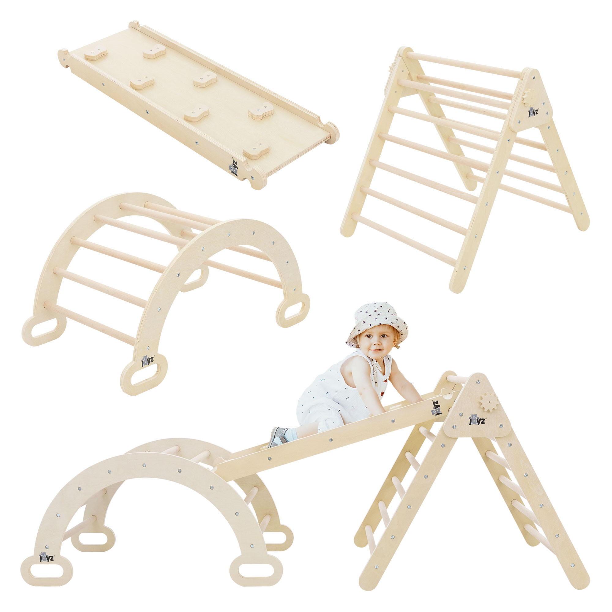 DREIECK FÜR KLEINKINDER - Naturfarben, Holz (72/60/94cm) - Joyz