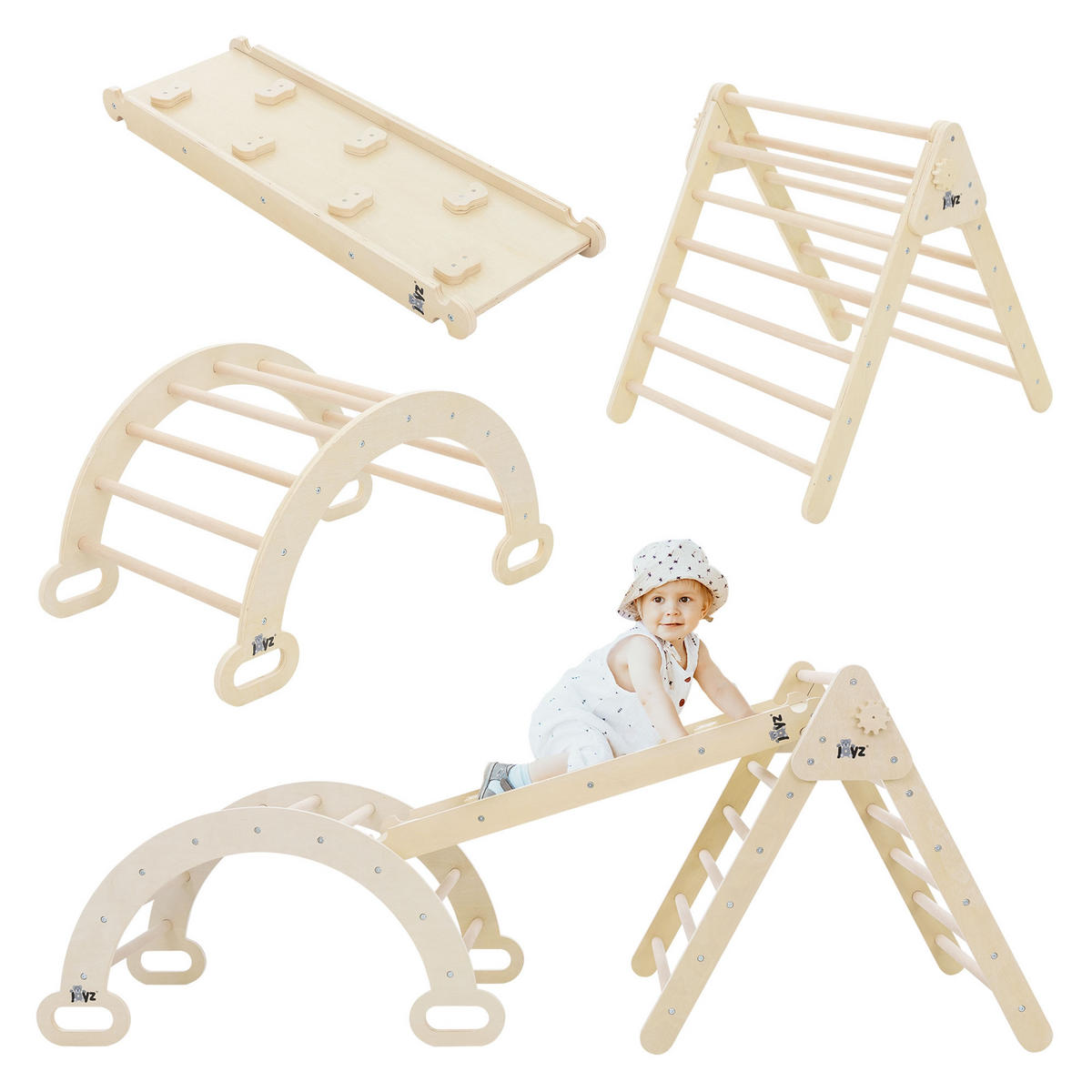 DREIECK FÜR KLEINKINDER - Naturfarben, Holz (72/60/94cm) - Joyz