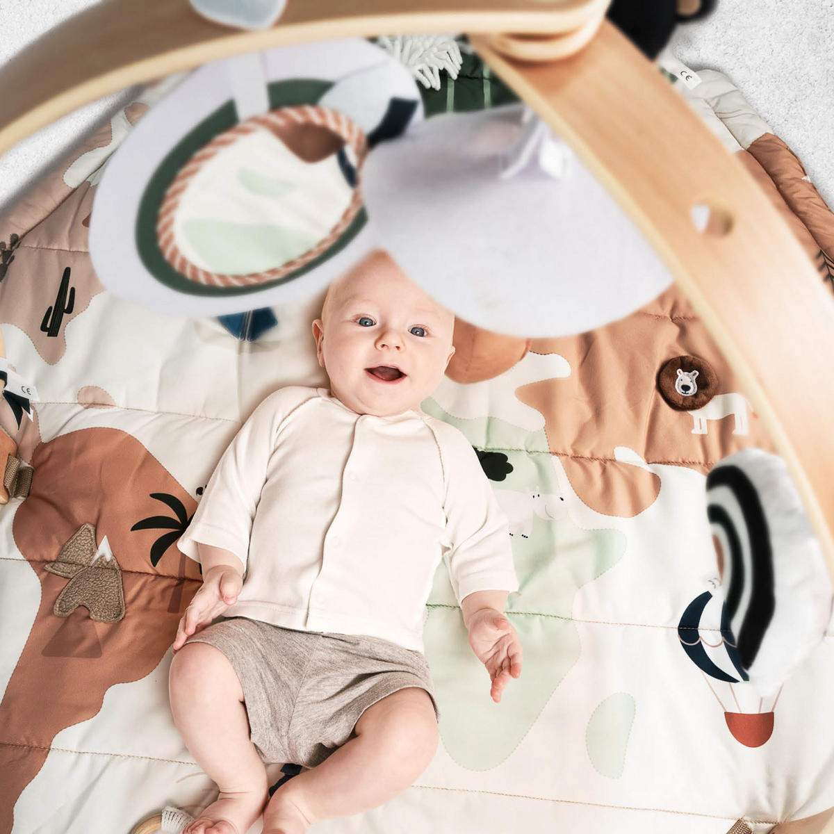 SPIELBOGEN Bianca World - Multicolor, Holz (57.5/90cm) - BabyGo