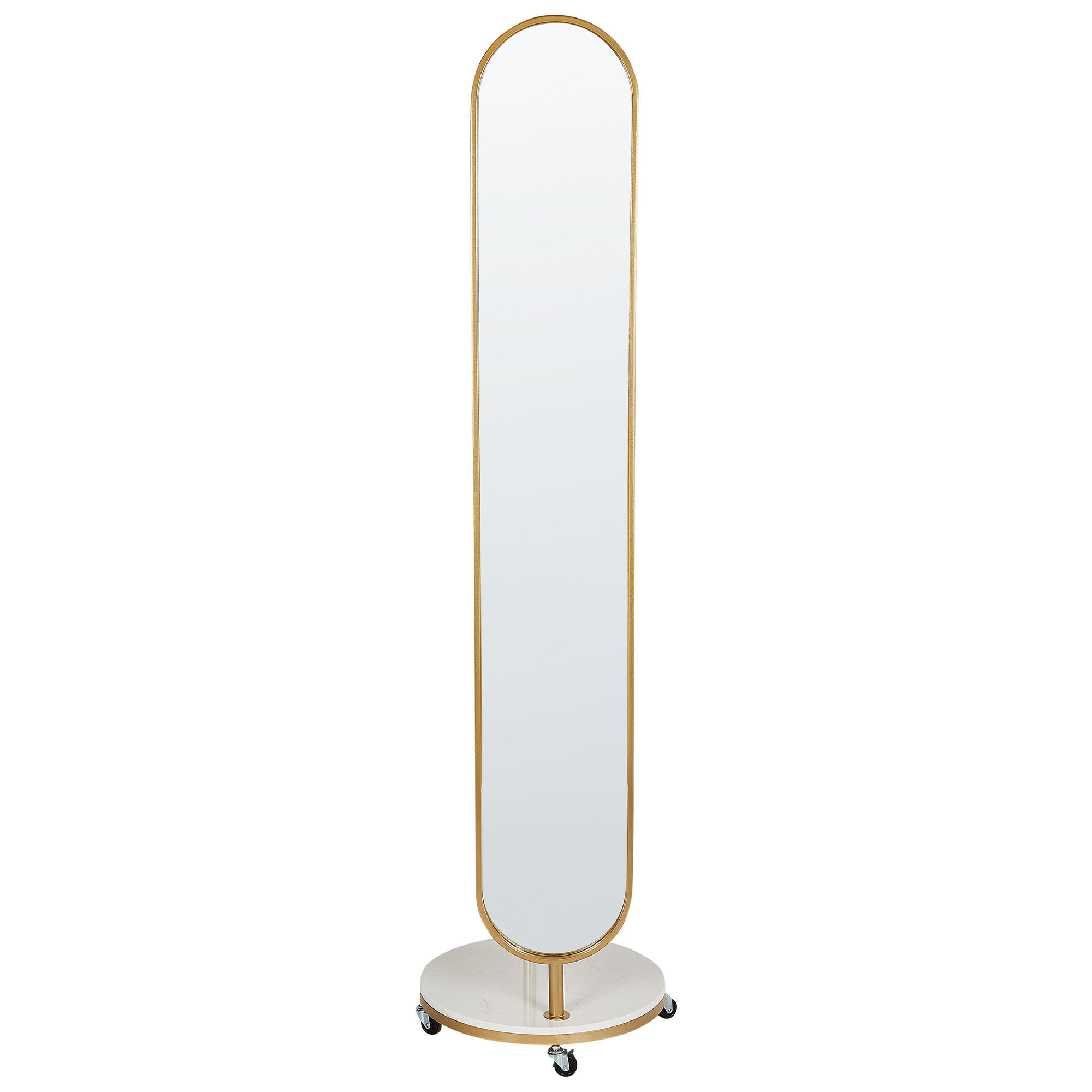 GARDEROBENSTÄNDER LORENA 172 cm Lorena - Goldfarben/Weiß, Metall (44/172/10cm) - Beliani