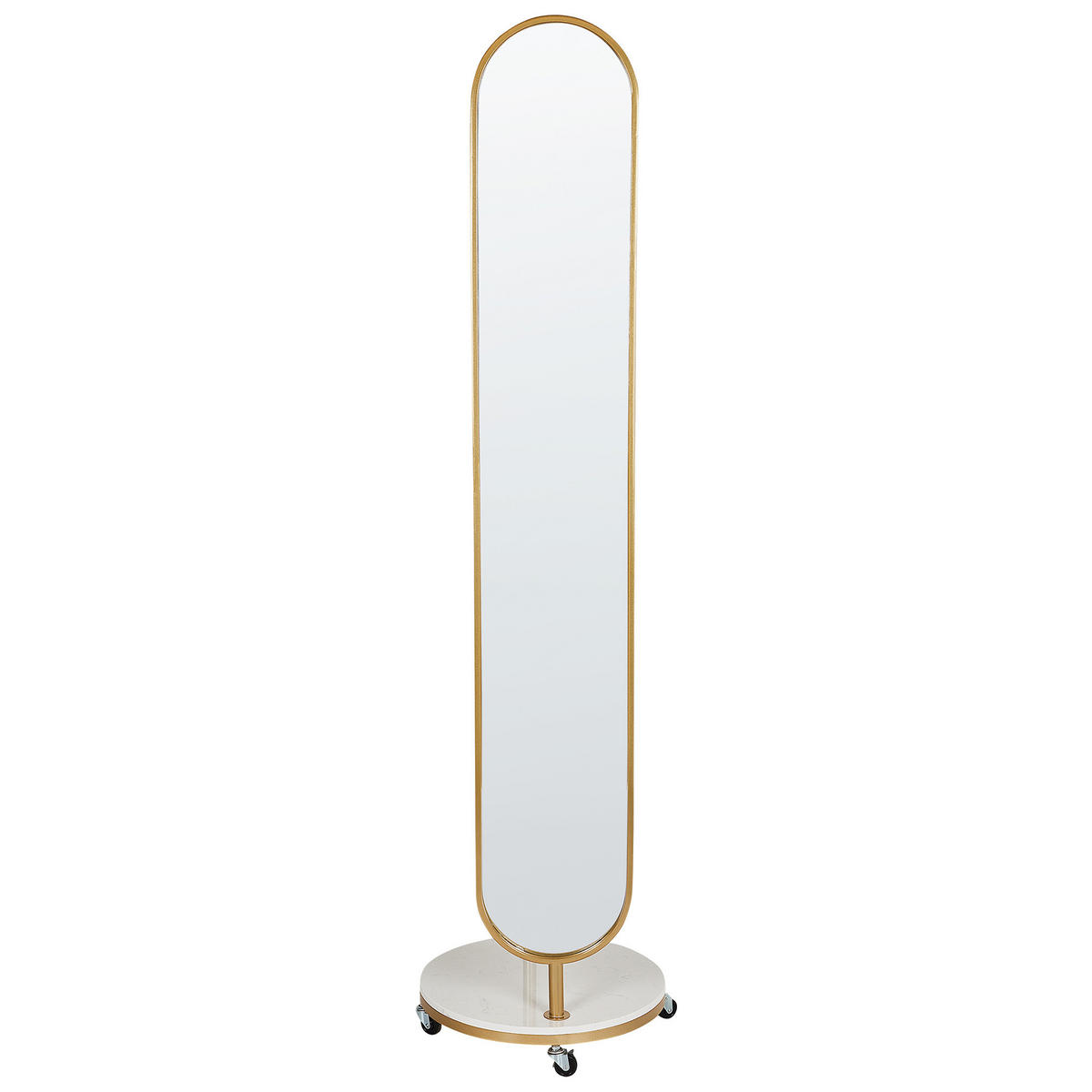 GARDEROBENSTÄNDER LORENA 172 cm Lorena - Goldfarben/Weiß, Metall (44/172/10cm) - Beliani