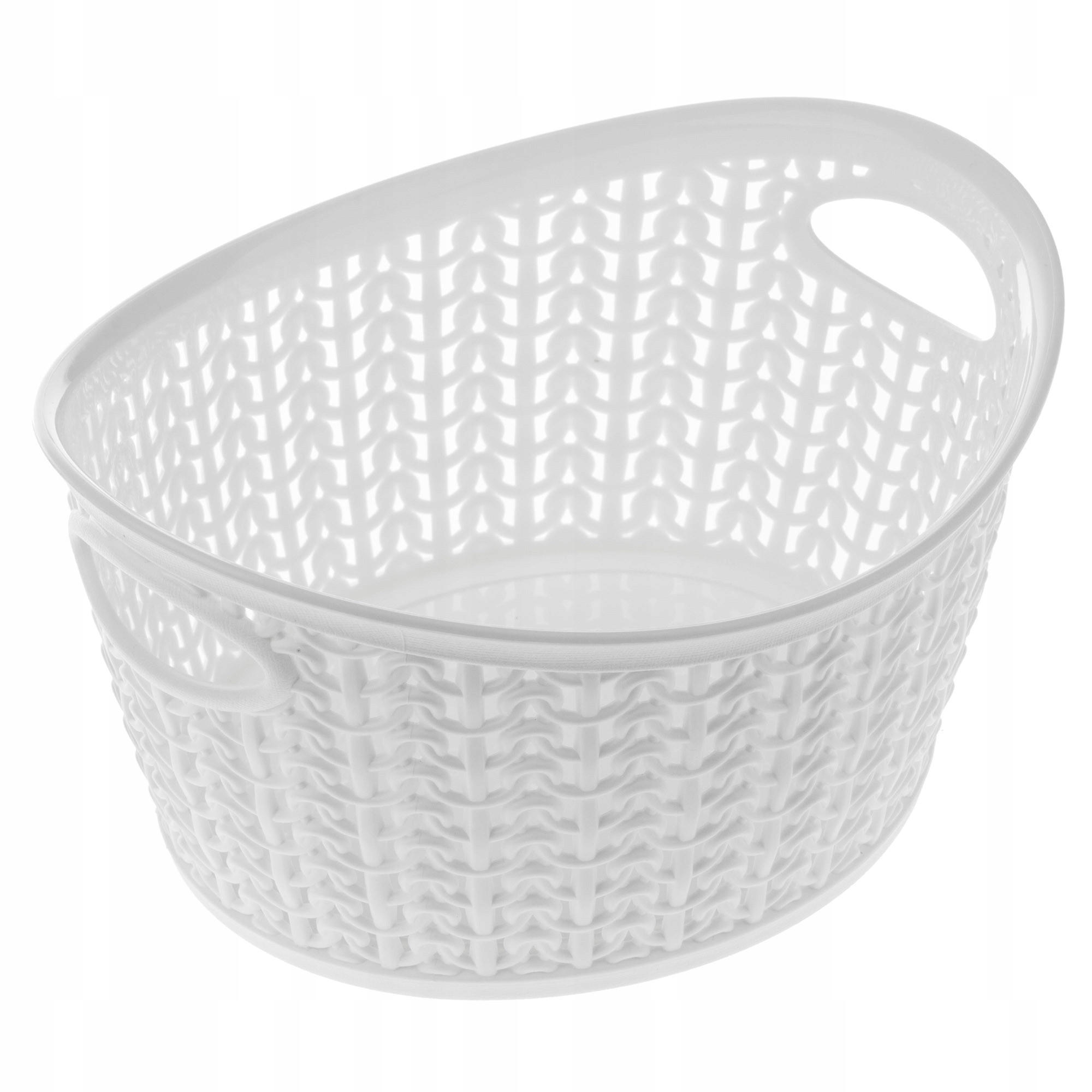 KUNSTSTOFFKORB 1,5L, weiß - Weiß, Kunststoff (21/16cm) - KADAX