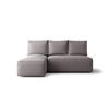 ECKSOFA mit Schlaffunktion SAVIO MINI Curio 83 Links - Grau, Textil (200/140cm) - Bedante