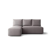 ECKSOFA mit Schlaffunktion SAVIO MINI Curio 83 Links - Grau, Textil (200/140cm) - Bedante