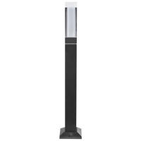 LED-POLLERLEUCHTE Schwarz Awuna - Schwarz, Metall (10/10/60cm) - Beliani