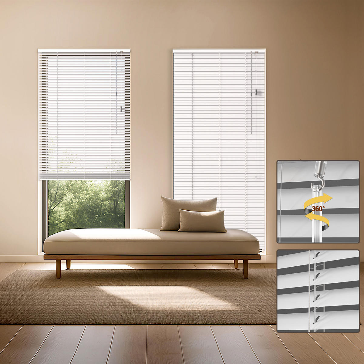 ALU-JALOUSIE SolDecor JA2 90x220cm Weiß glänzend - Weiß, Metall (90cm) - Sol Royal