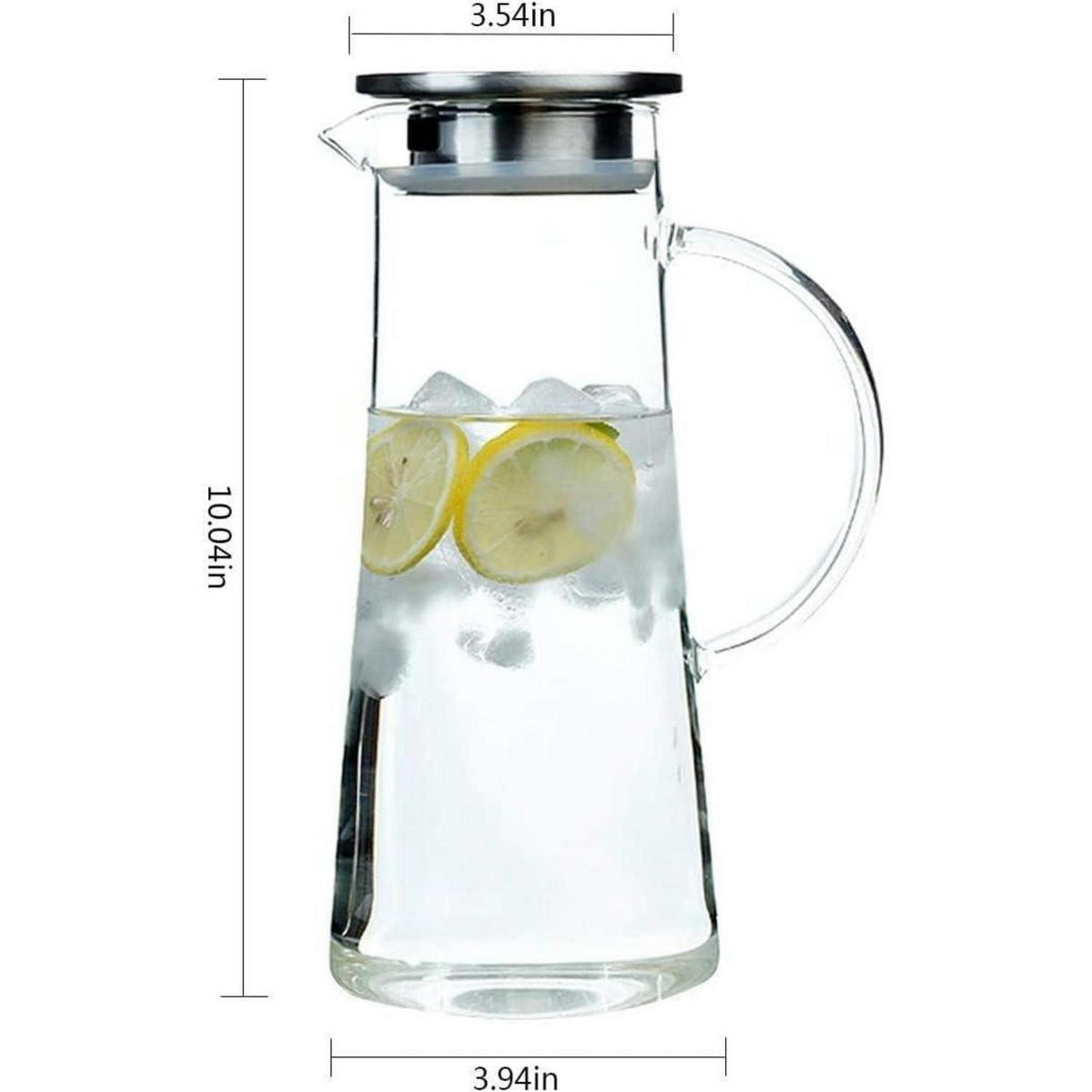 GLASKARAFFE Borosilikatglas 1500 ml - Transparent, Glas (12/12cm)