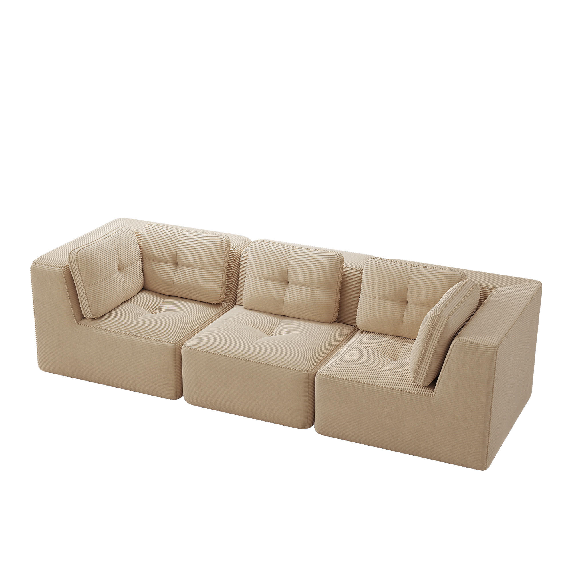 ComfortXL 3-Sitzer-Sofa Beige 104x69x297 cm