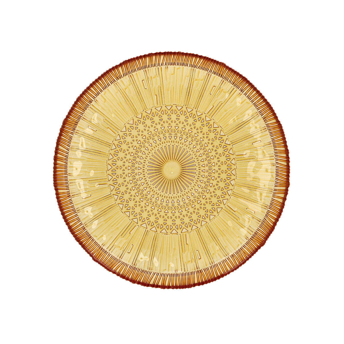 SERVIERPLATTE rund Kusintha 30 cm Amber - Beige, Keramik (30/3/30cm) - Bitz